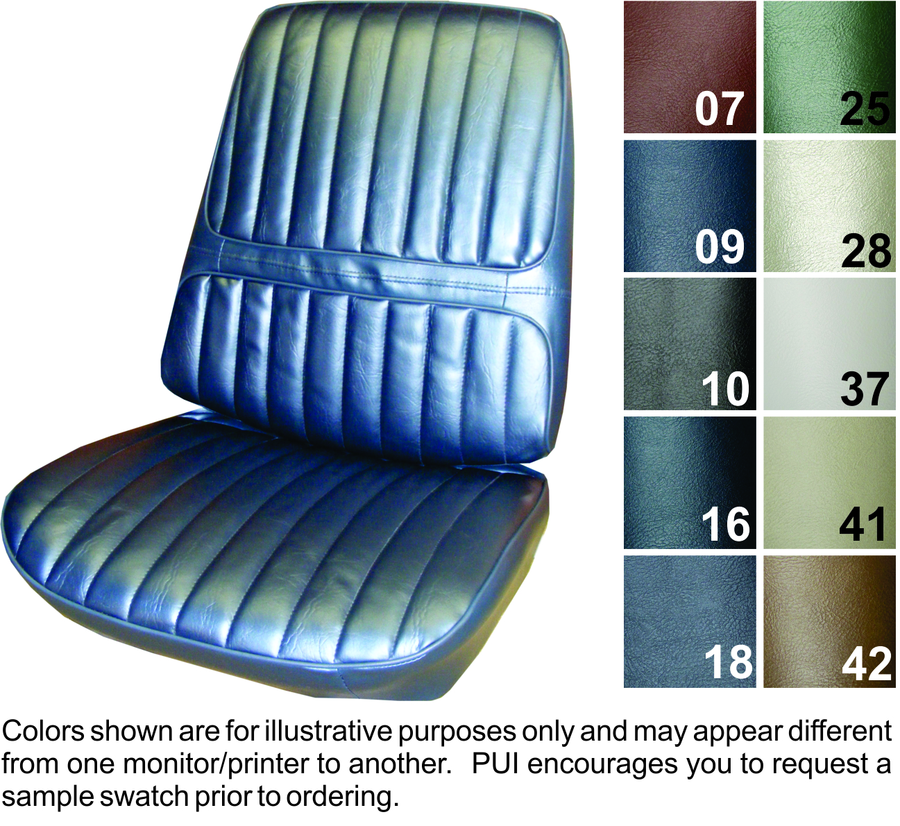 1971-72 Cutlass Supreme Front Bucket Seat Covers